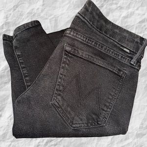 Mother The Looker A Model Spy Wash/Black  Jean's Size 26 Slim Ankle